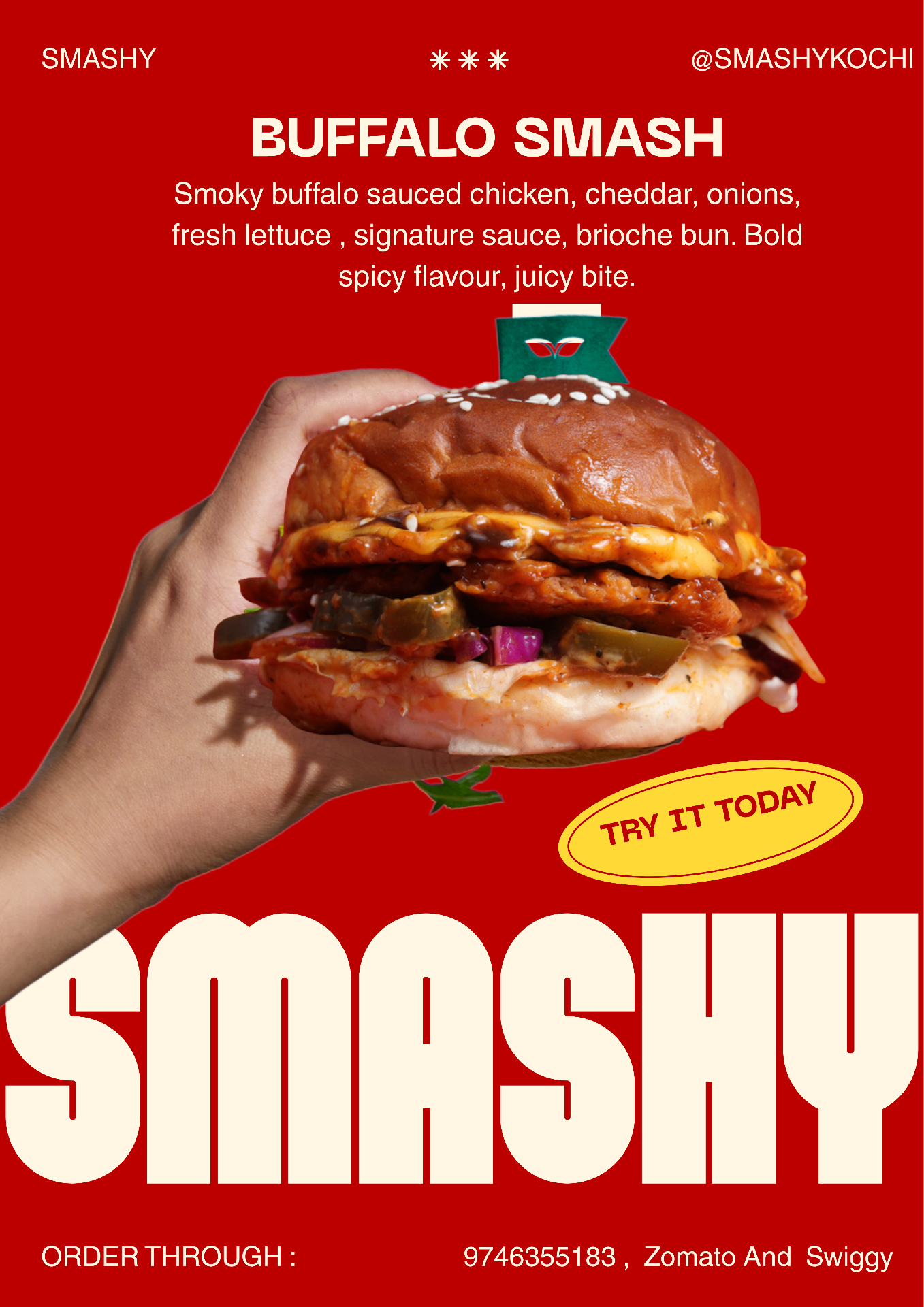 Buffalo Smash Burger